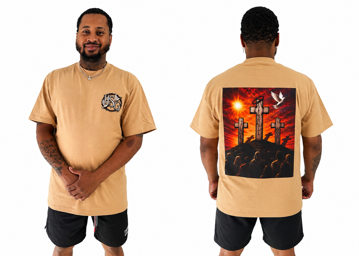 HSG “He’s Still God” Desert Sand Heavyweight Tee